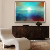 Rising Moon Over The Horizon from the Scenics Collection, Wall Display Rising Moon Over The Horizon from the Scenics Collection, Wall Display