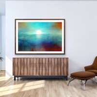 Rising Moon Over The Horizon from the Scenics Collection, Wall Display Rising Moon Over The Horizon from the Scenics Collection, Wall Display