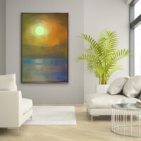 Setting Sun On The Horizon from the Scenics Collection, Wall Display Setting Sun On The Horizon from the Scenics Collection, Wall Display