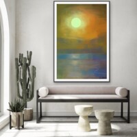 Setting Sun On The Horizon from the Scenics Collection, Wall Display Setting Sun On The Horizon from the Scenics Collection, Wall Display