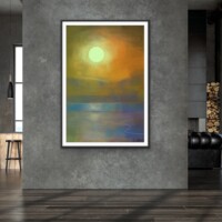 Setting Sun On The Horizon from the Scenics Collection, Wall Display Setting Sun On The Horizon from the Scenics Collection, Wall Display