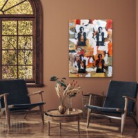 Space Cowboy Mixed Media on Board Wall Display Space Cowboy Mixed Media on Board Wall Display