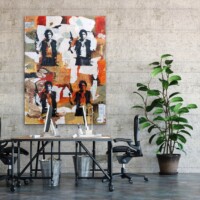 Space Cowboy Mixed Media on Board Wall Display Space Cowboy Mixed Media on Board Wall Display