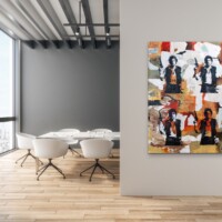 Space Cowboy Mixed Media on Board Wall Display Space Cowboy Mixed Media on Board Wall Display