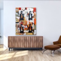 Space Cowboy Mixed Media on Board Wall Display Space Cowboy Mixed Media on Board Wall Display