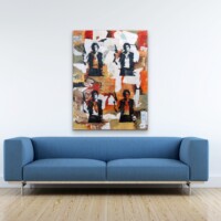 Space Cowboy Mixed Media on Board Wall Display Space Cowboy Mixed Media on Board Wall Display