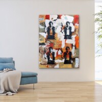 Space Cowboy Mixed Media on Board Wall Display Space Cowboy Mixed Media on Board Wall Display