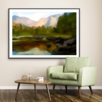 Still Mountain Waters from the Scenics Collection, Wall Display Still Mountain Waters from the Scenics Collection, Wall Display