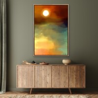 Sunset Over Golden Fields from the Scenics Collection, Wall Display Sunset Over Golden Fields from the Scenics Collection, Wall Display