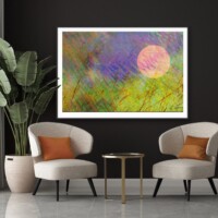 Sunset Over Grassy Fields from the Scenics Collection, Wall Display Sunset Over Grassy Fields from the Scenics Collection, Wall Display
