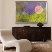 Sunset Over Grassy Fields from the Scenics Collection, Wall Display Sunset Over Grassy Fields from the Scenics Collection, Wall Display