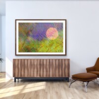 Sunset Over Grassy Fields from the Scenics Collection, Wall Display Sunset Over Grassy Fields from the Scenics Collection, Wall Display