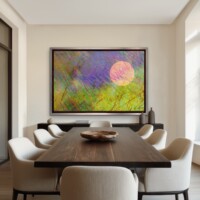 Sunset Over Grassy Fields from the Scenics Collection, Wall Display Sunset Over Grassy Fields from the Scenics Collection, Wall Display