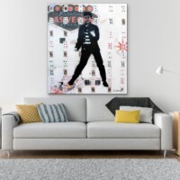 Viva Las Elvis Mixed Media from the Street Pop Collection Wall Display Viva Las Elvis Mixed Media from the Street Pop Collection Wall Display