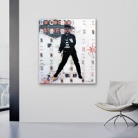 Viva Las Elvis Mixed Media from the Street Pop Collection Wall Display Viva Las Elvis Mixed Media from the Street Pop Collection Wall Display